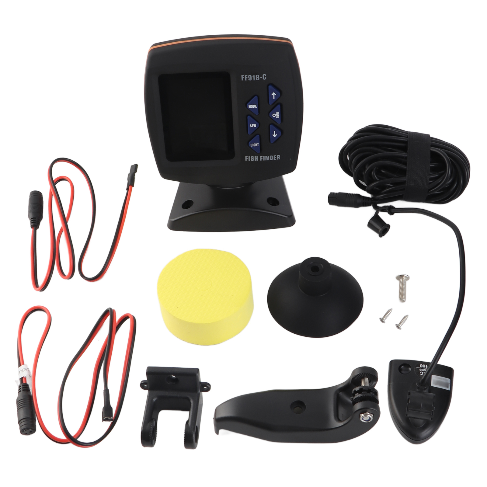 Fishing Boat Depth Finder - Color Screen Wired Fish Finder Dual