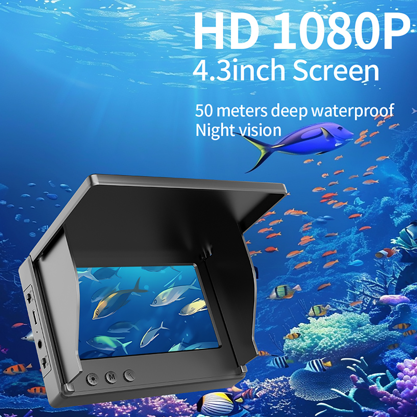 Fishing Boat Depth Finder - Fish Finder Underwater Camera 1080P HD