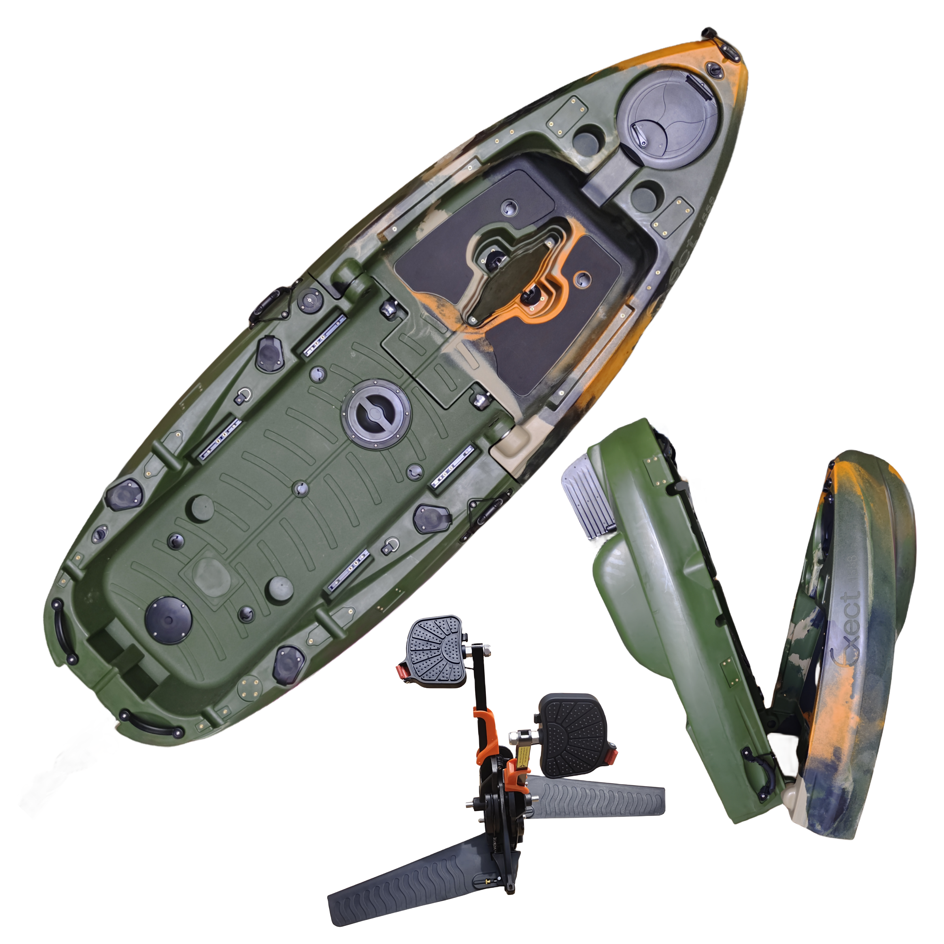 Fishing Boat Seat - Plastic Kayak Pedal Kayak Fishing Boat