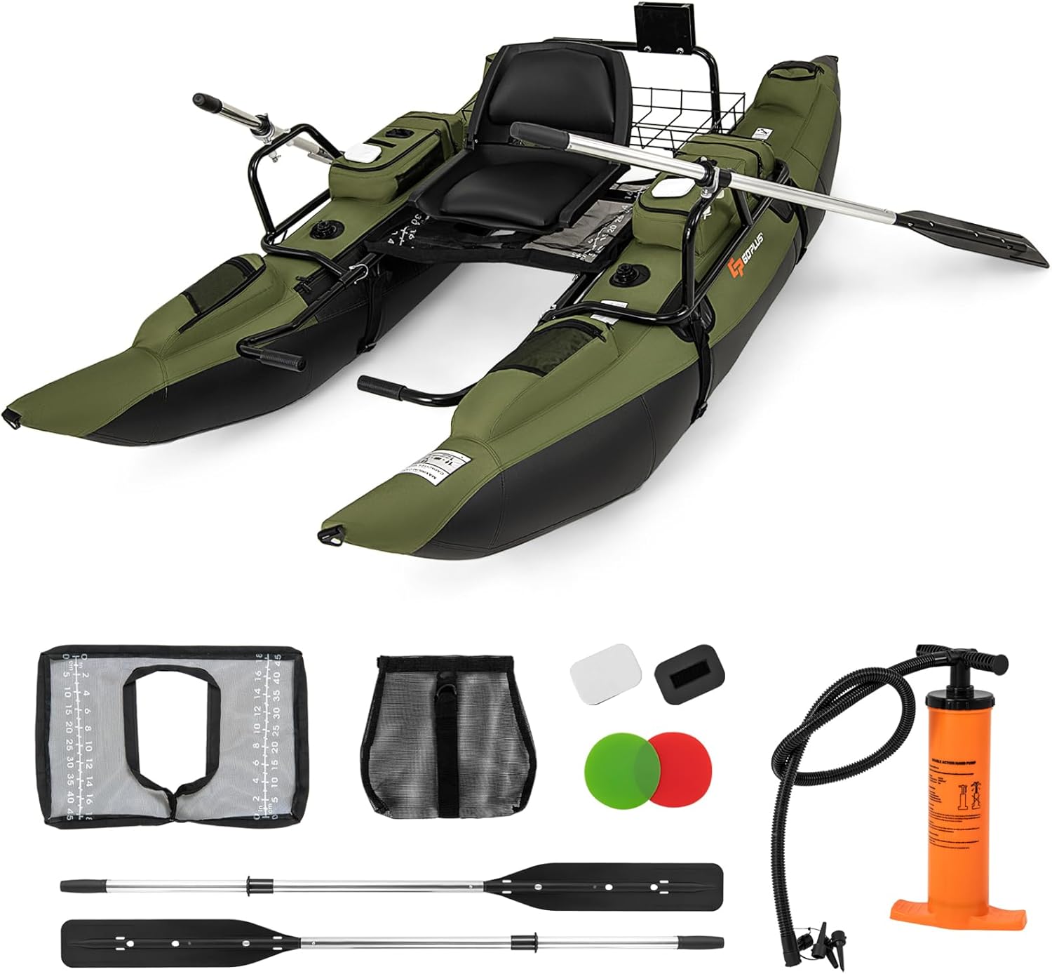 Fishing Boat Seat - Adult Inflatable Belly Boat with Foldable
