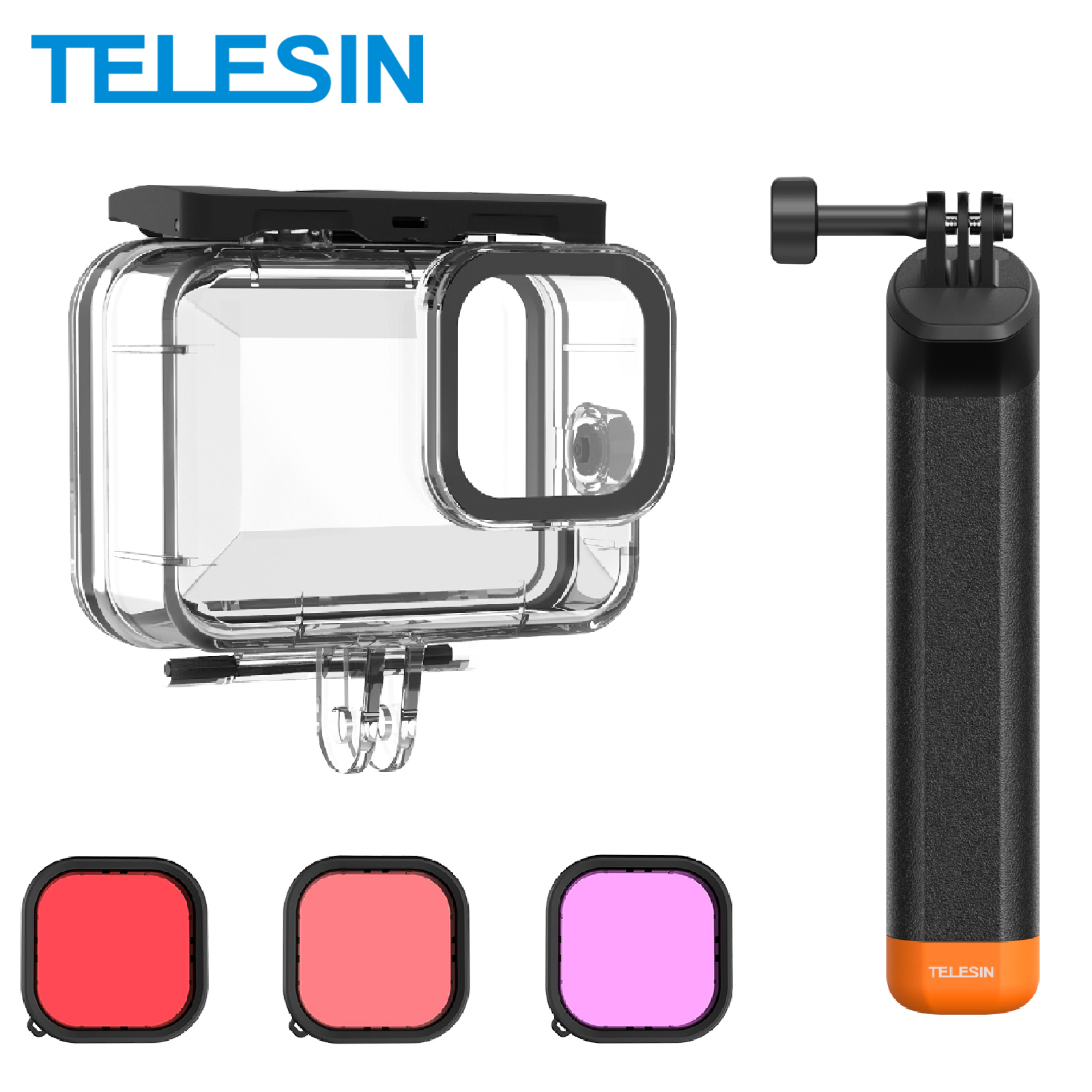 Fishing Boat Cover - TELESIN 60M Waterproof Housing Case for