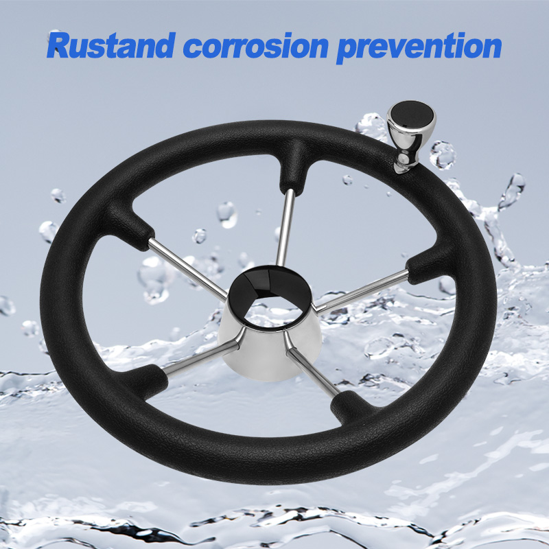 13.5’’ 5-Spoke Stainless Steel - Fishing Boat Steering Wheel review and price