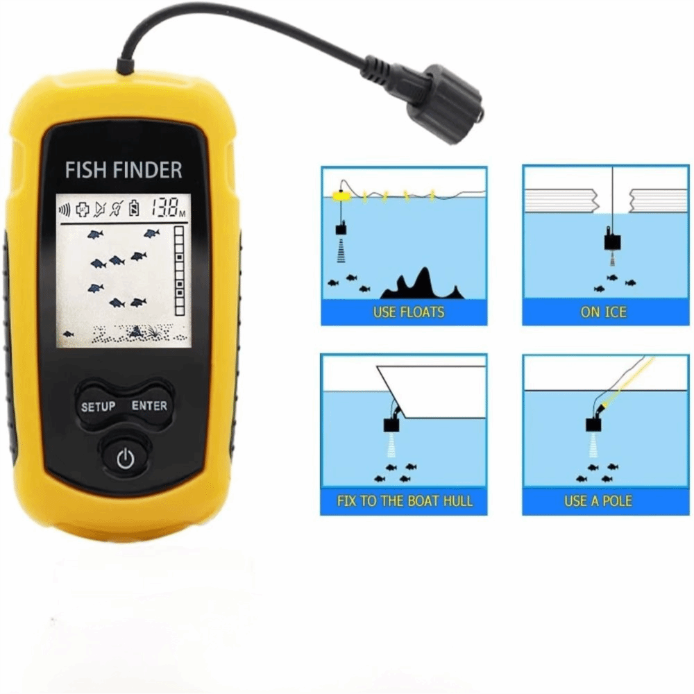 Handheld Portable Fish Finder  - Fishing Boat Depth Finder review and price