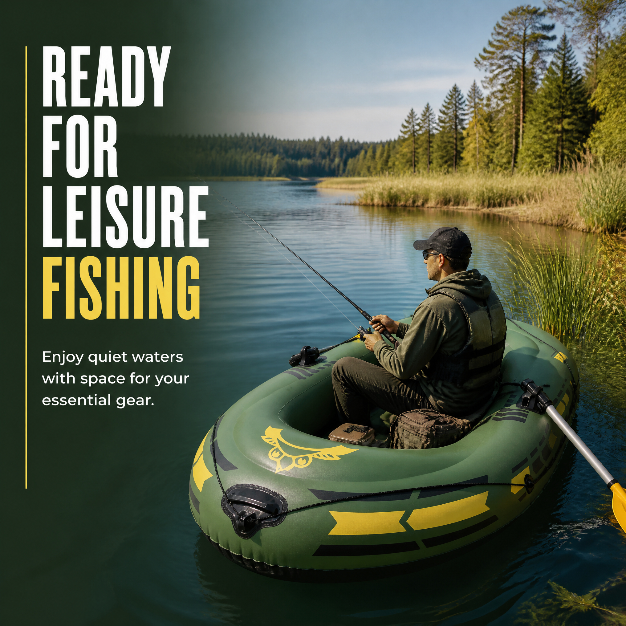 2 Person Inflatable Kayak Thic - Fishing Boat Paddle review and price