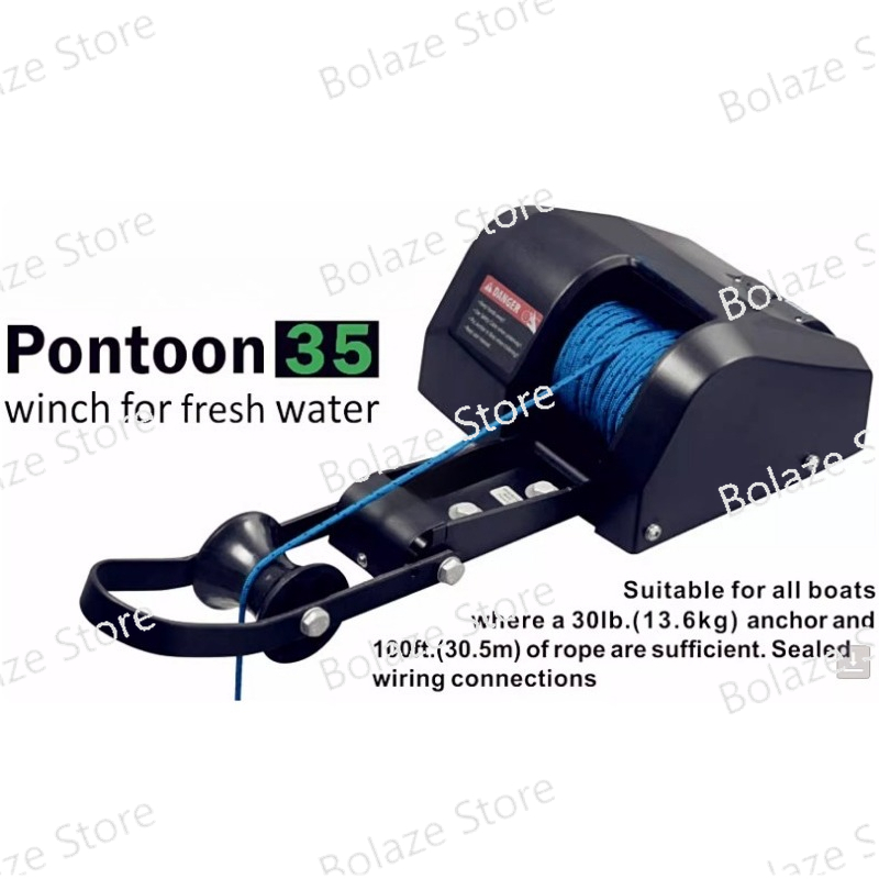Marine Electric Windlass Saltw - Fishing Boat Anchor Winch review and price