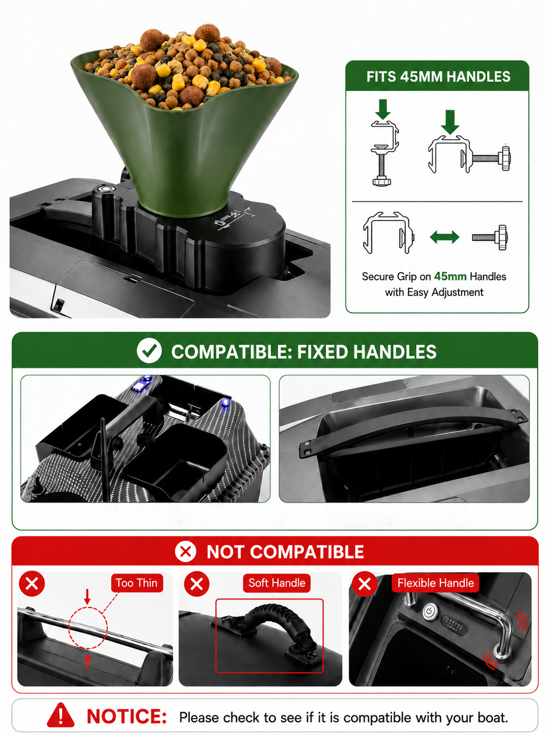 Remote Bait Spreader for RC Fi - Fishing Boat Oar review and price