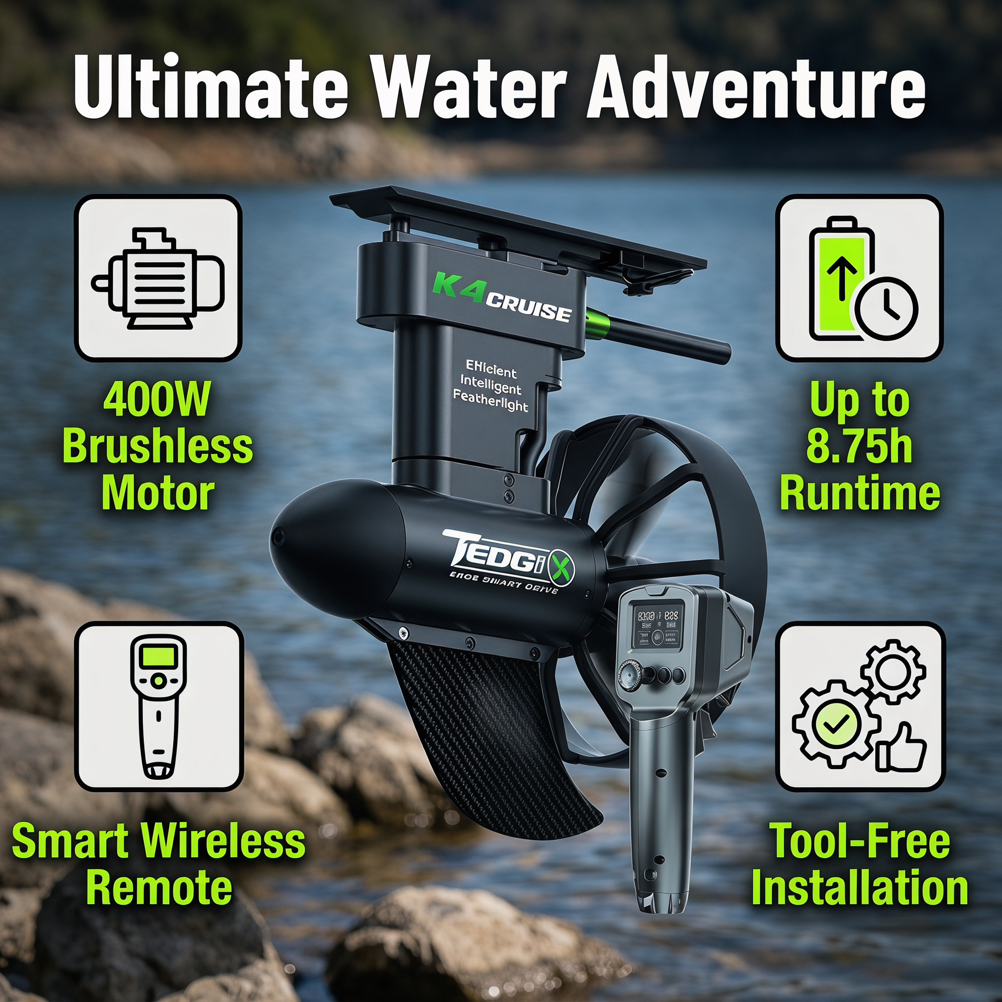 TRIMIX Smart Drive K4C SUP Kay - Fishing Boat Trolling Motor review and price