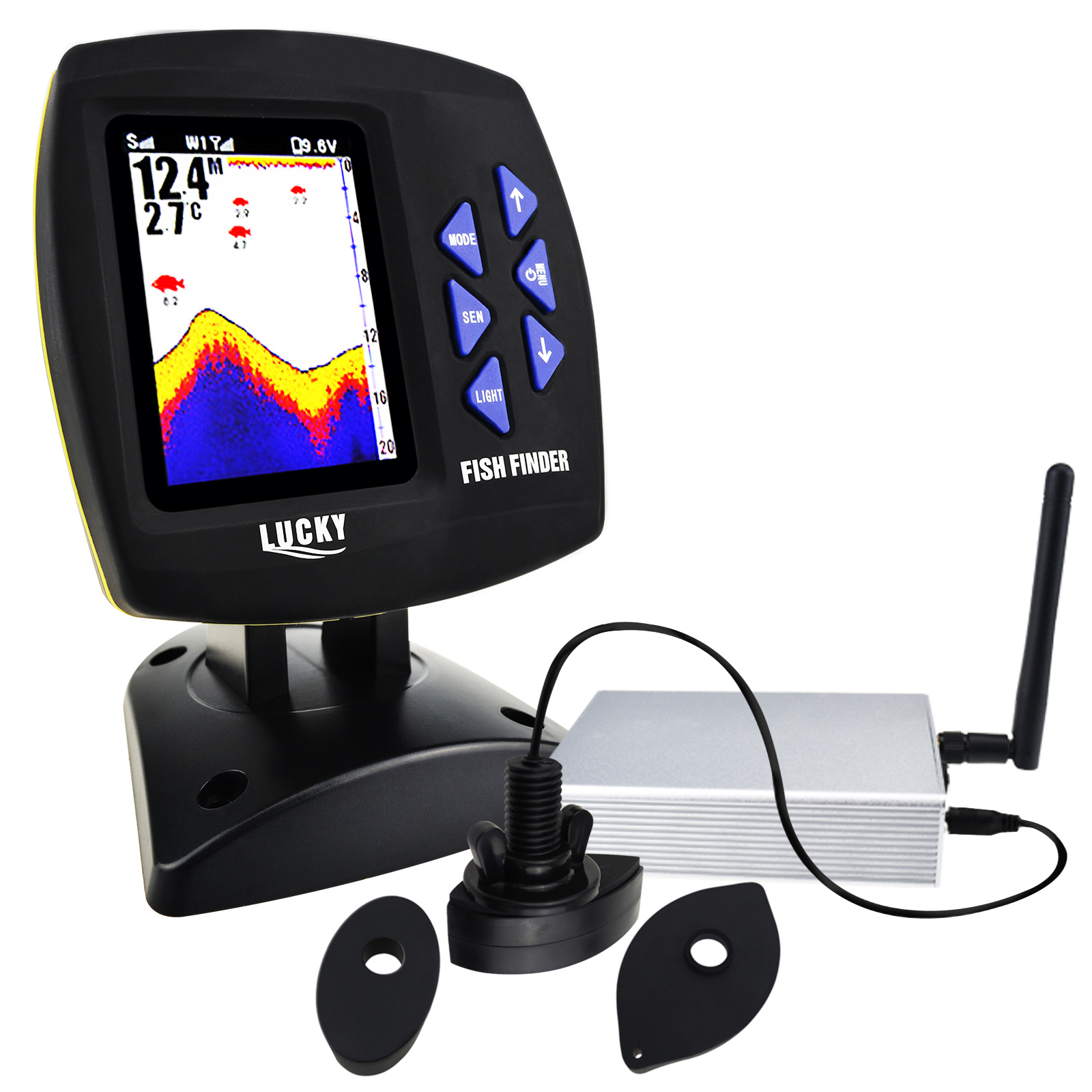 LUCKY Fishfinder 300m/ 980ft F - Fishing Boat Depth Finder review and price