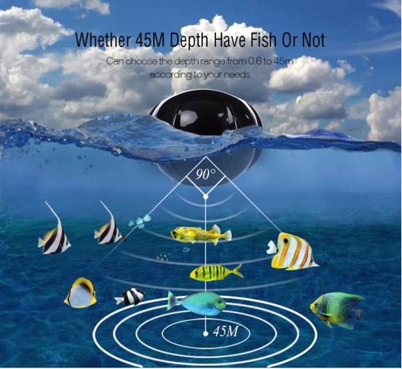 Portable Fish Finder, With Wir - Fishing Boat Depth Finder review and price