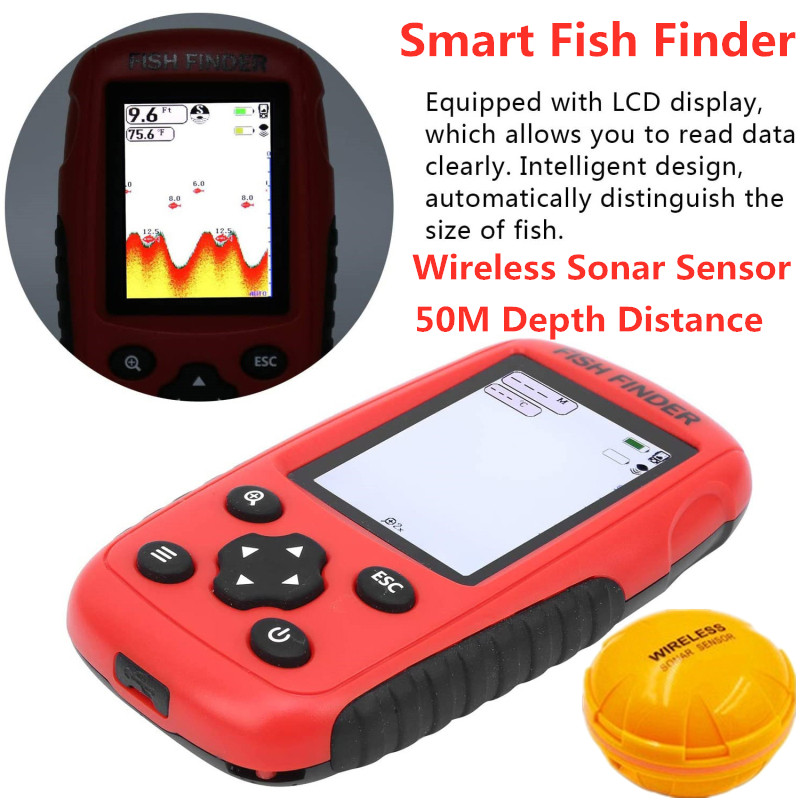 Fish finder wireless Wireless  - Fishing Boat Depth Finder review and price