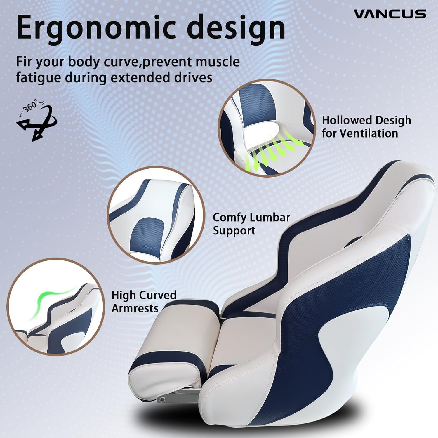 Airow auto Vancus  High Back B - Fishing Boat Seat review and price