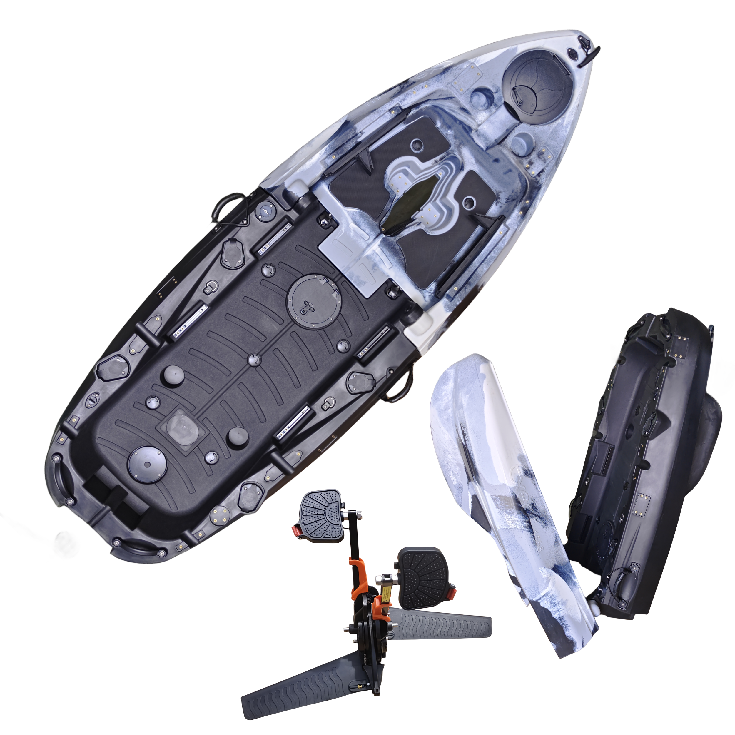 Plastic Kayak Pedal Kayak Fish - Fishing Boat Seat review and price