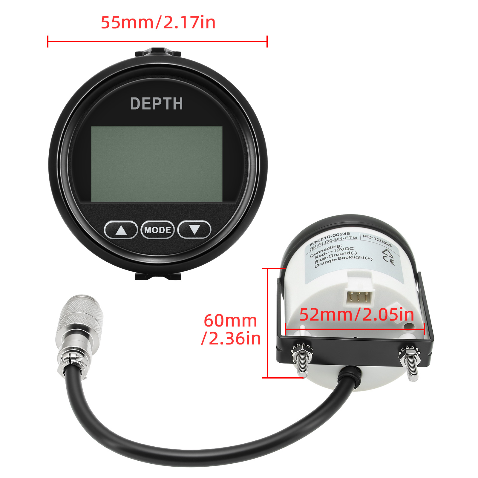 New Depth Detector 52mm/2in Ma - Fishing Boat Gps review and price