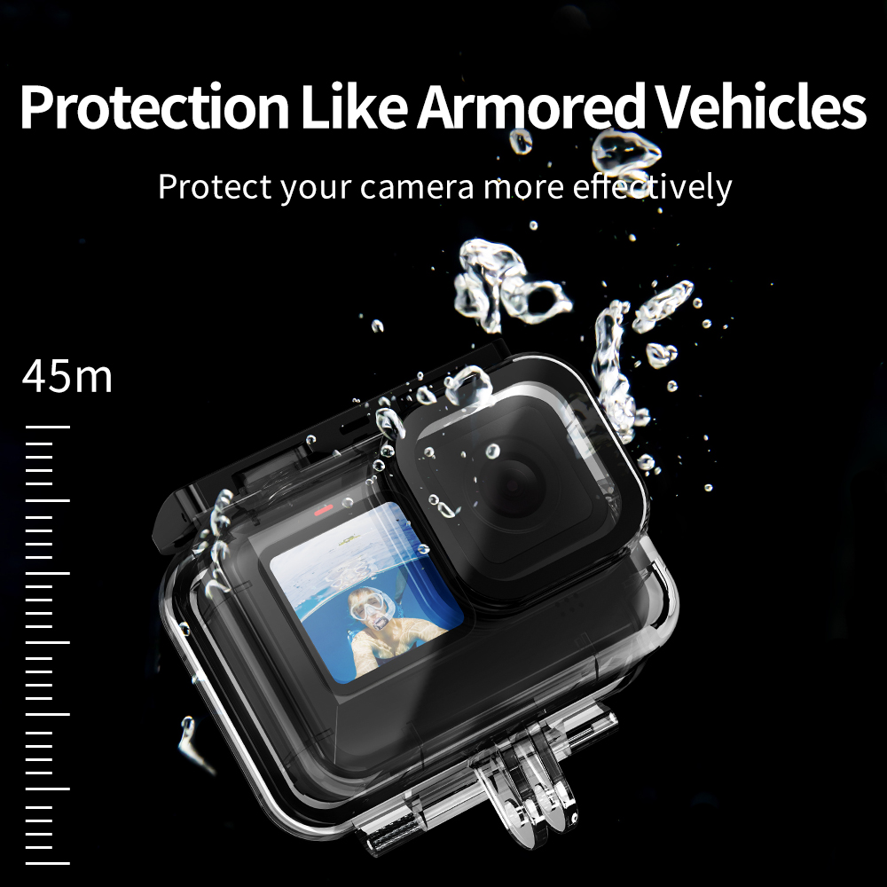 TELESIN 60M Waterproof Housing - Fishing Boat Cover review and price
