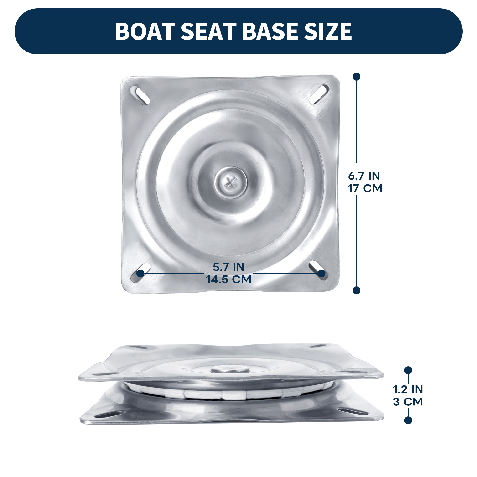 Boat Seat Swivel, 316 Stainles - Fishing Boat Steering Wheel review and price
