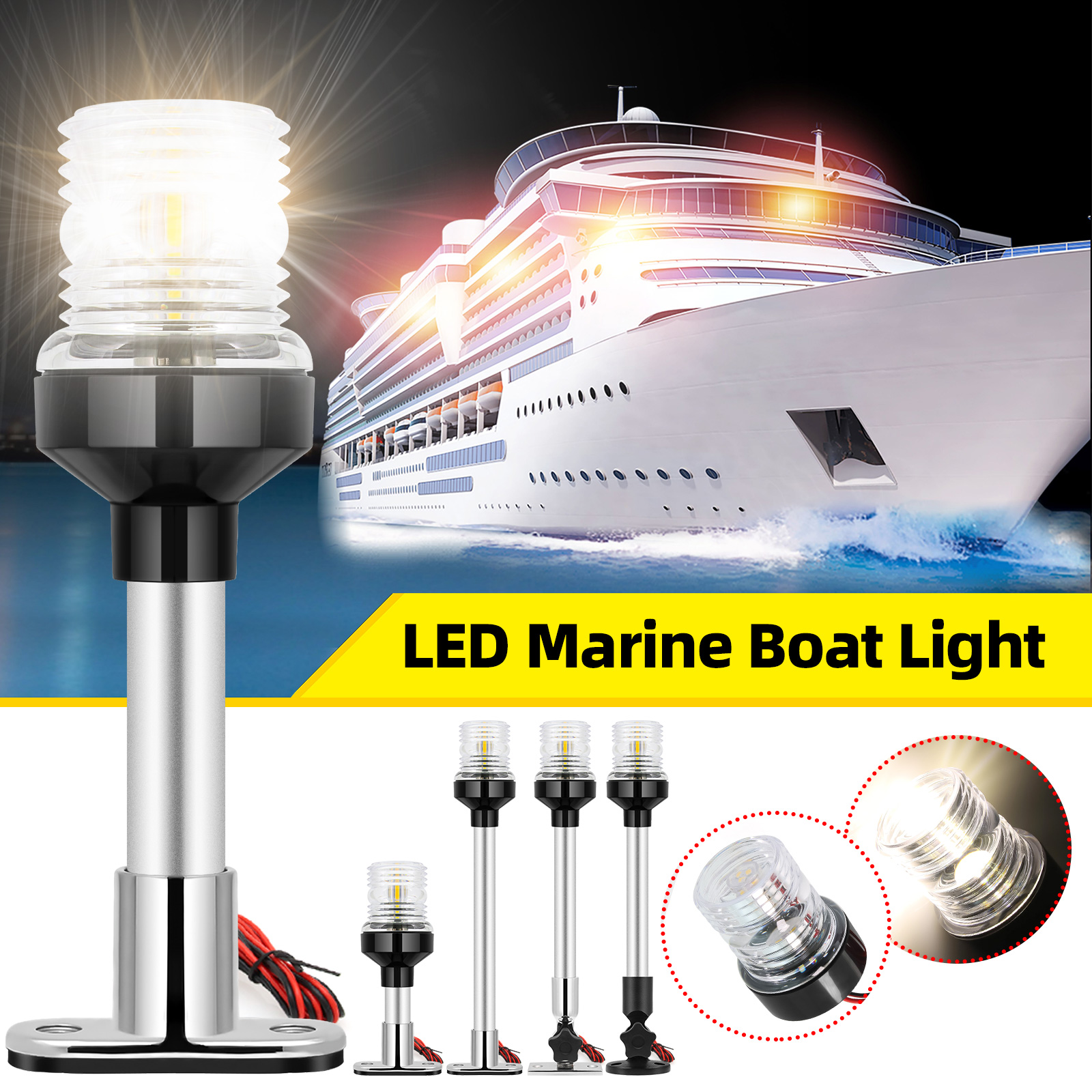 6/12inch LED Fold Yacht Naviga - Fishing Boat Paddle review and price