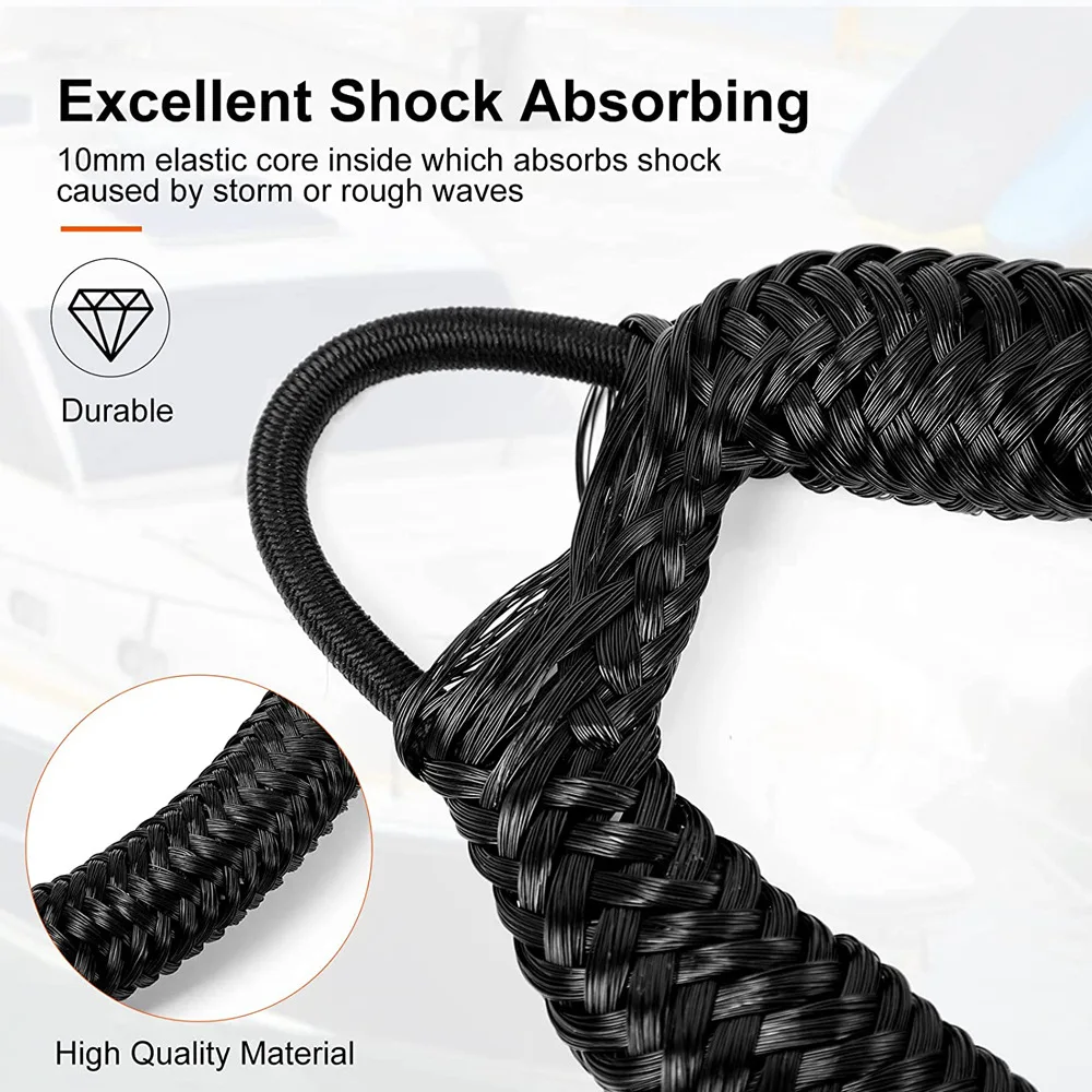 Boat Bungee Dock Line M8 Hook  - Fishing Boat Anchor review and price