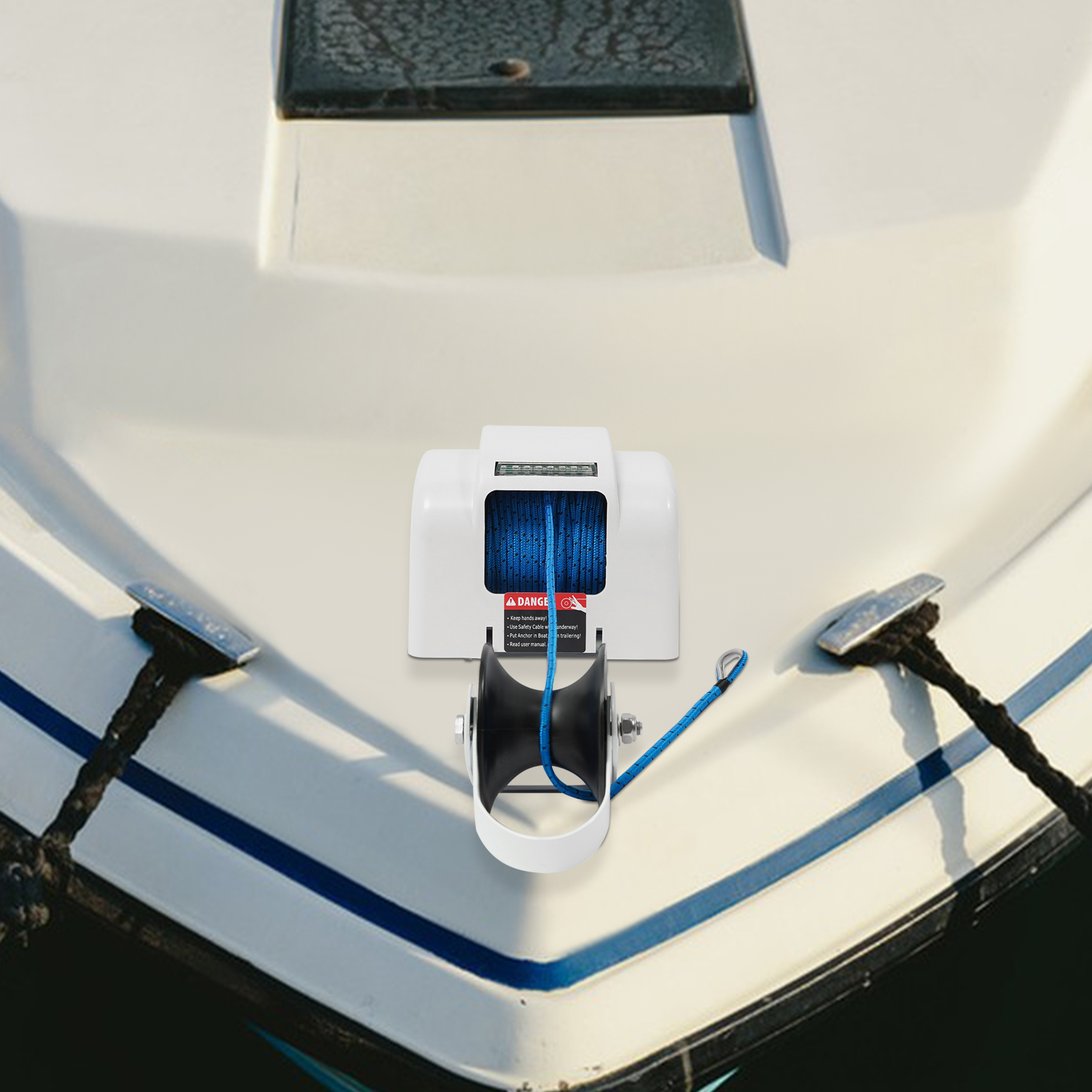 12V Electric Anchor Winch 45LB - Fishing Boat Anchor Winch review and price