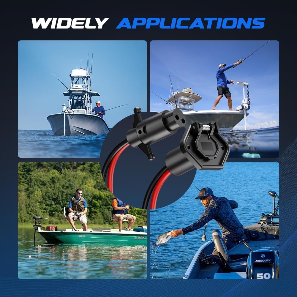Drag Motor Plug, 12V-24V 10-Wi - Fishing Boat Steering Wheel review and price
