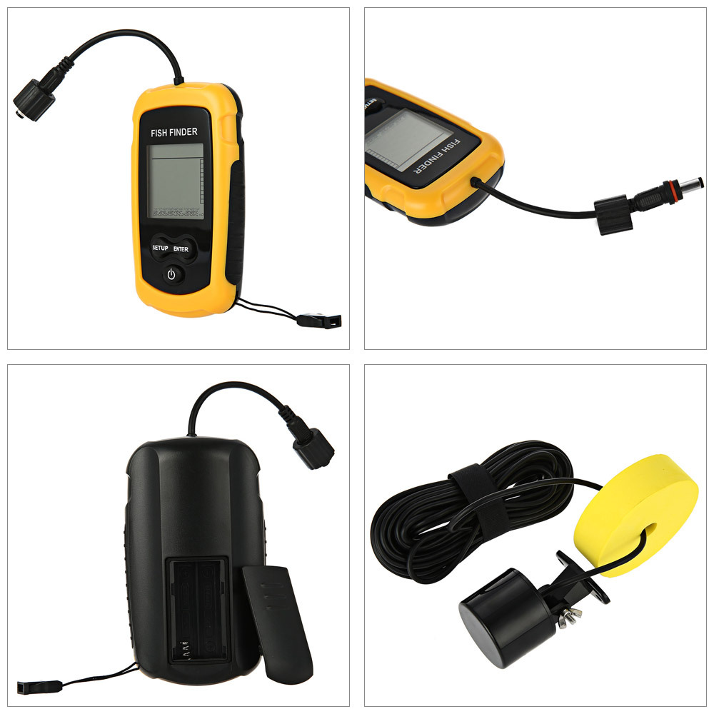 Alarm 100M Portable Sonar Fish - Fishing Boat Depth Finder review and price