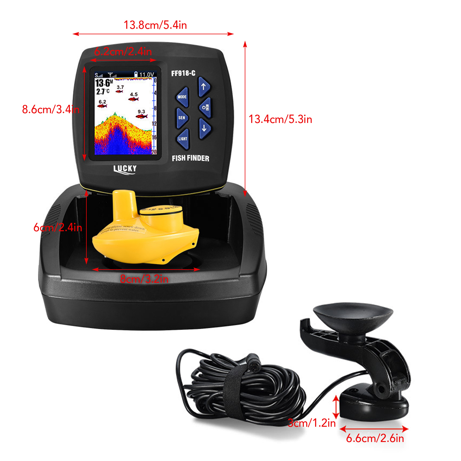 Fish Finder Wireless Sonar Sen - Fishing Boat Depth Finder review and price
