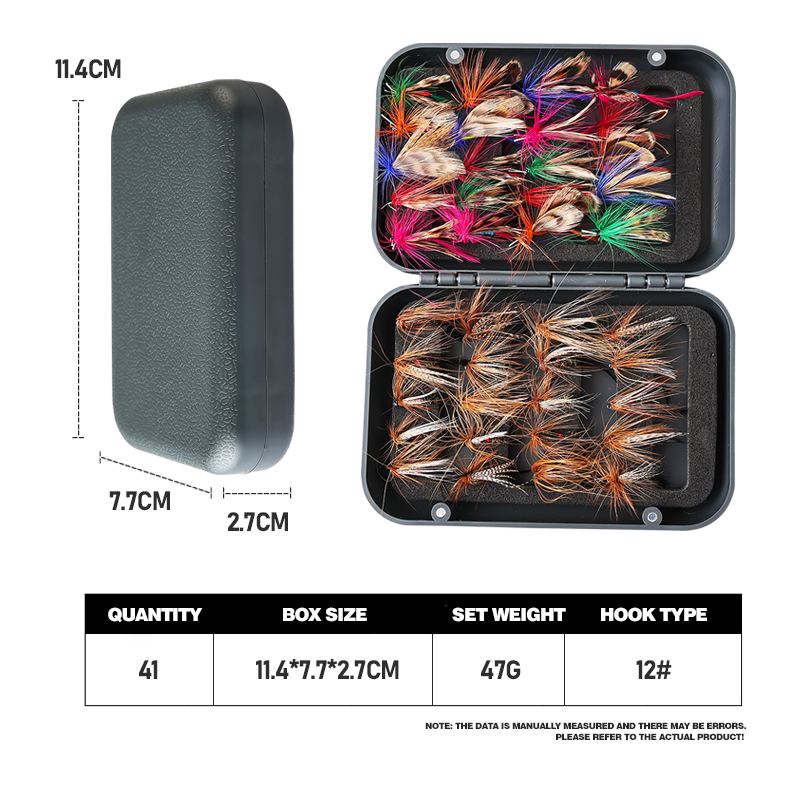 65 piece set of artificial fly - Fishing Boat Oar review and price