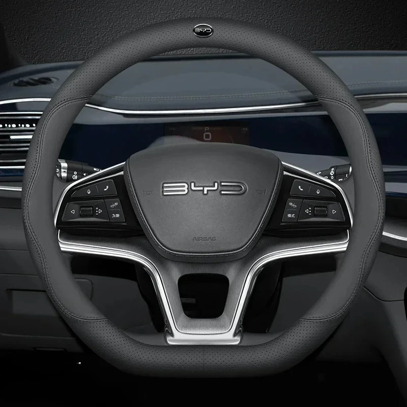 38cm D-shape Leather Car Steer - Fishing Boat Steering Wheel review and price