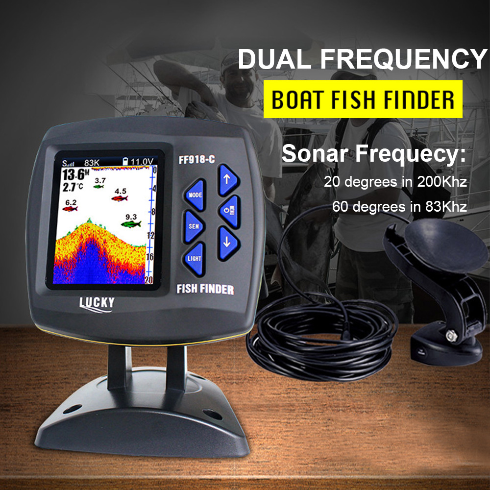 FF918-C100DS Color Screen Wire - Fishing Boat Depth Finder review and price