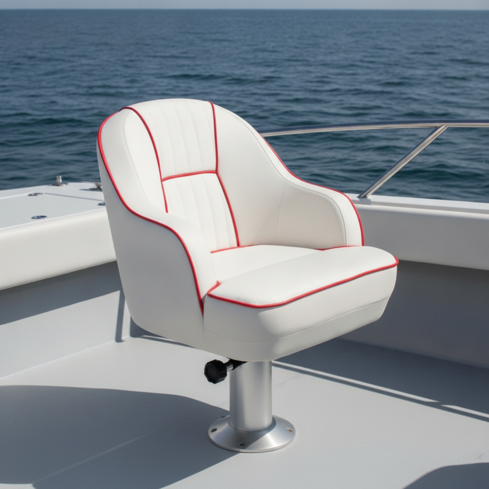Pilot's Boat Seat Padded Helm  - Fishing Boat Seat review and price
