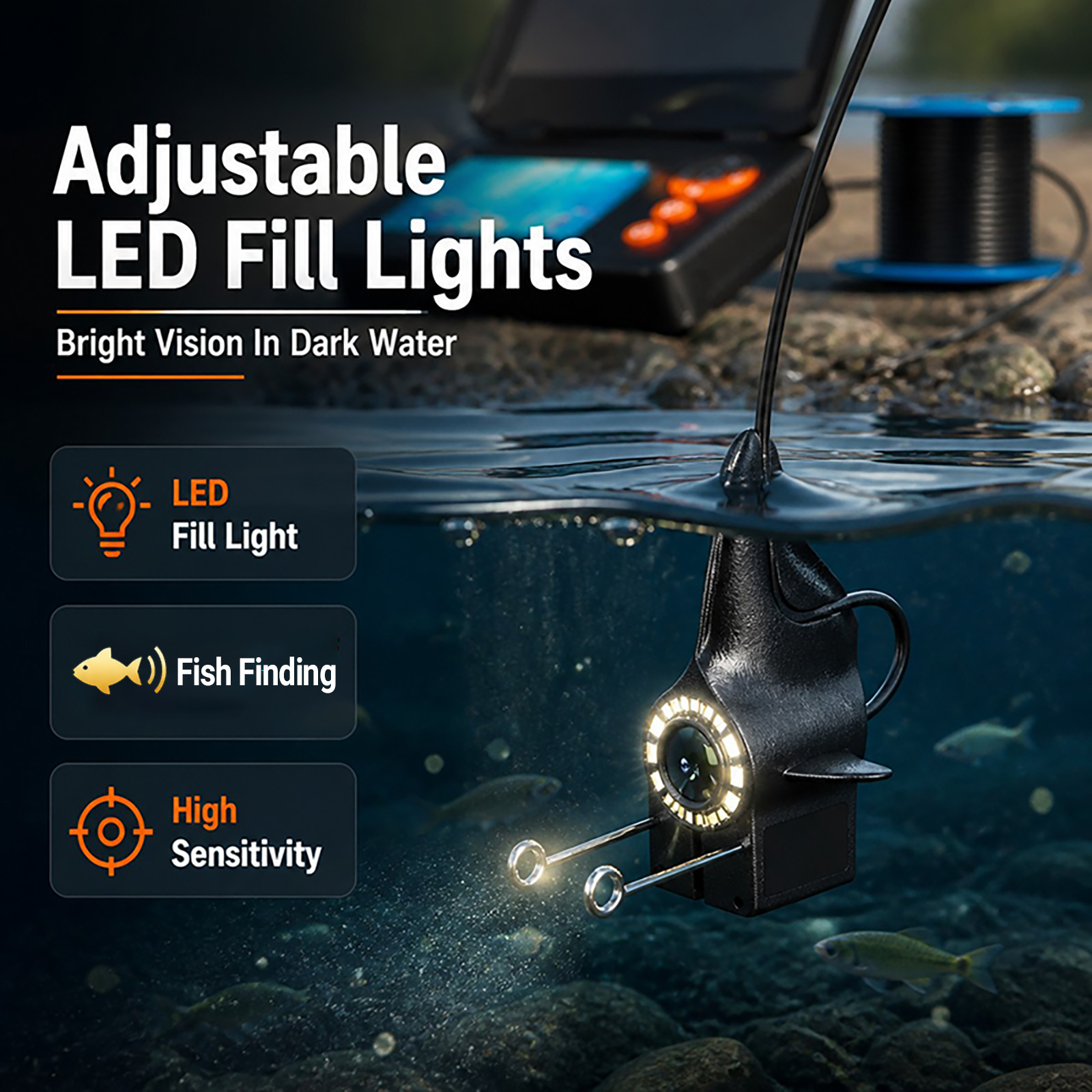 1080P HD Underwater Camera Fis - Fishing Boat Depth Finder review and price