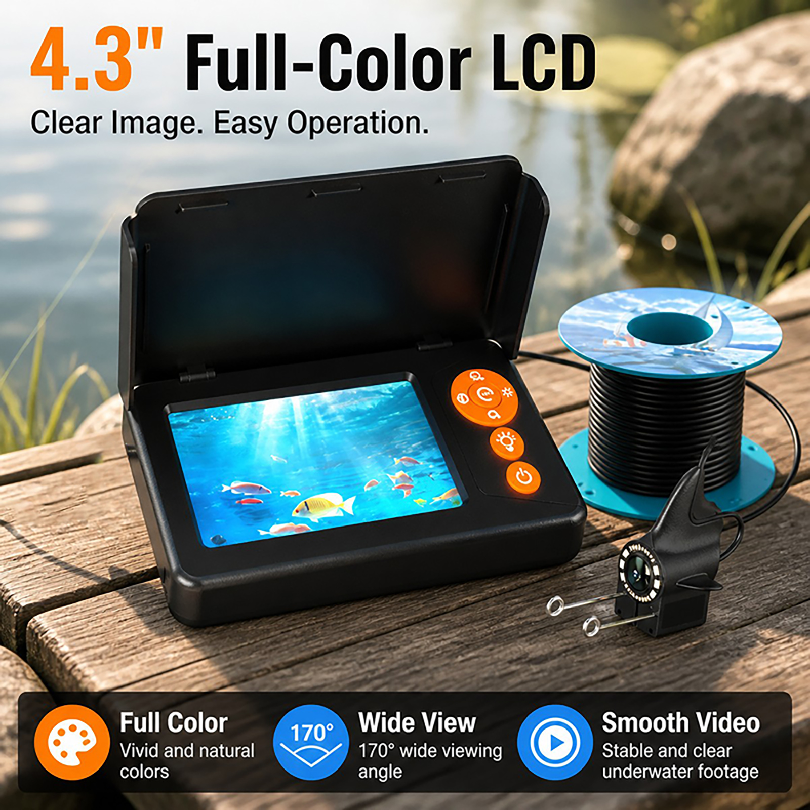 1080P HD Underwater Camera Fis - Fishing Boat Depth Finder review and price