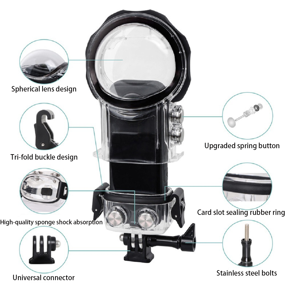 Dive Case for insta360 one X3  - Fishing Boat Cover review and price