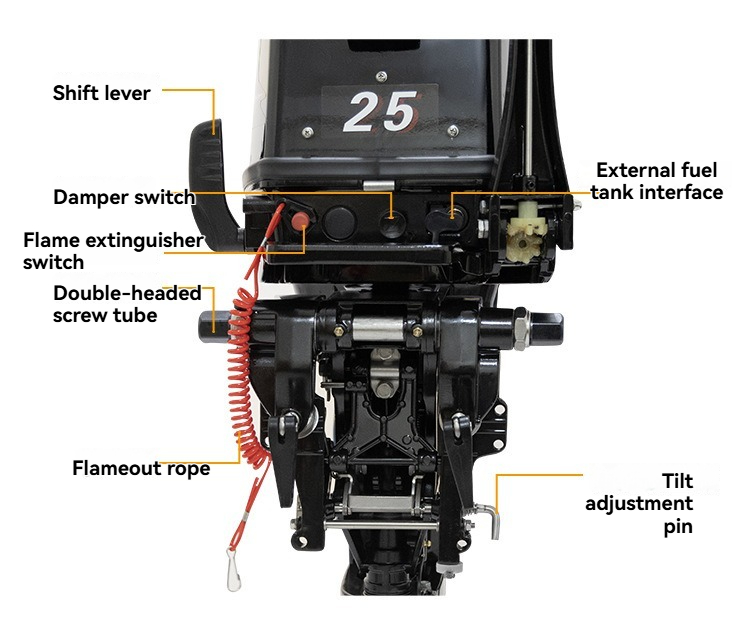 2 Stroke 25hp 326cc Outboard B - Fishing Boat Outboard Motor review and price